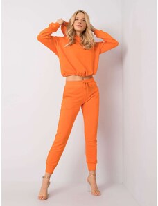 Fashionhunters Fluo portocaliu tricou set