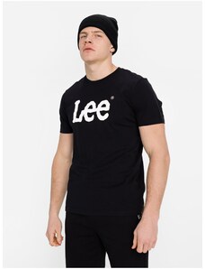 Black Men's T-Shirt with Lee Prints - Men