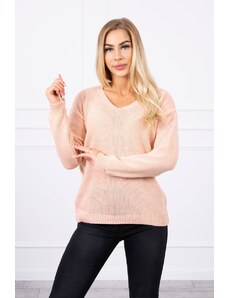 Kesi V-neck sweater powder pink
