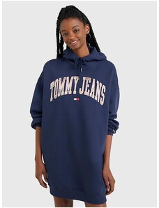 Tommy Hilfiger Dark blue Ladies Hoodie Dress Tommy Jeans - Ladies