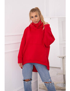 Kesi Oversize insulated sweatshirt red