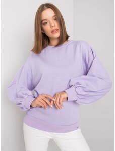Fashionhunters Tricou violet cu un decupaj pe spate