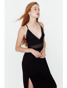 Trendyol Black Lacy tricotate Nightgown