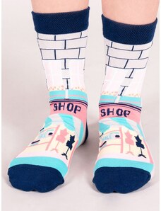 Yoclub Kids's Cotton Socks Patterns Colors SK-54/UNI/028 Navy Blue