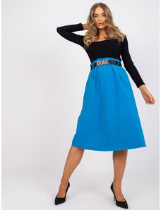 Fashionhunters Light blue midi skirt to A