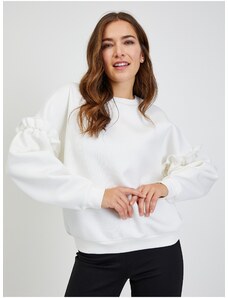 White Women's Oversize Sweatshirt with Balloon Sleeves ORSAY - Women