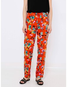 Orange floral trousers CAMAIEU - Ladies