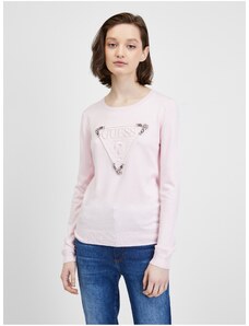 Light pink Ladies Sweatshirt Guess Ines - Women