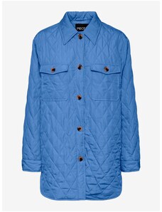 Blue Ladies Quilted Shirt Jacket Pieces Taylor - Femei