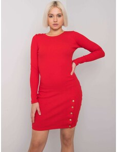 Fashionhunters Red fitted dress Aneeka RUE PARIS