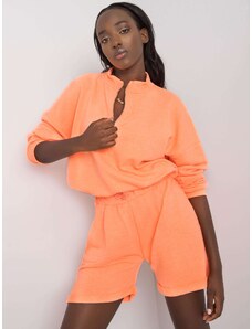 Fashionhunters Set tricou portocaliu pentru femei