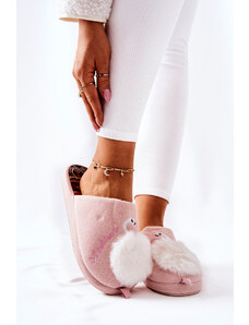 Kesi Papuci căptușite Swan Light Pink Reya