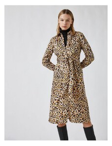 Rochie midi cu model leopard Koton