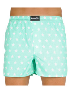 Pantaloni scurți pentru bărbați Emes stele pe verde (036)