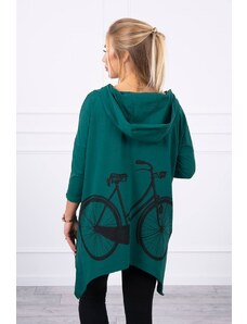 Kesi Sweatshirt with cycling print green