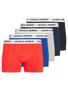 JACK & JONES Boxeri albastru / bleumarin / gri amestecat / roșu deschis / negru