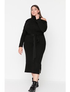Trendyol Curve Black Cutout Detailed Knitwear Dress