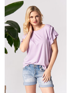 By Your Side Woman's Blouse Clover Lavender
