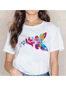 orielle Tricou Colorful Butterflies