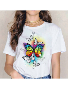 orielle Tricou Rainbow Butterfly