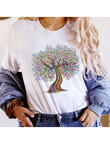 orielle Tricou Rainbow Life Tree