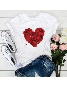 orielle Tricou Red Rose Heart