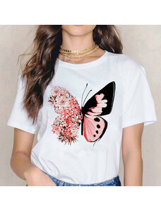orielle Tricou Flower Butterfly