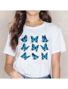 orielle Tricou Azur Butterflies