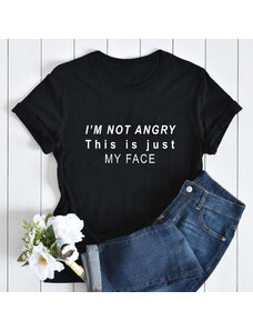 orielle Tricou Negru Not Angry