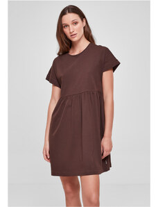 Rochie // Urban Classics / Ladies Organic Empire Valance Tee Dress brown