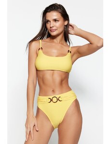 Top bikini accesorizat Trendyol Yellow Bralette