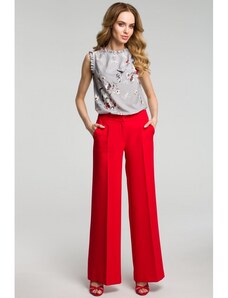 Made of Emotion Pantaloni culottes pentru femei Soni M378 roşu XXL