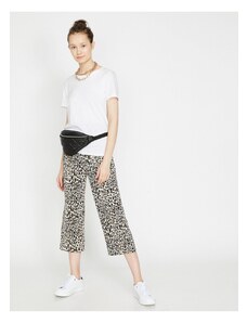 Pantaloni Koton cu imprimeu leopard