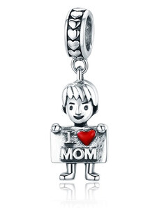 GALAS Talisman din argint 925 I Love Mom - Boy