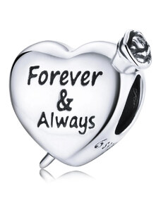 GALAS Talisman din argint 925 Rose Forever Love Infinity