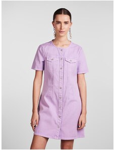 Light Purple Women's Denim Shirt Dress Pieces Tara - Women's