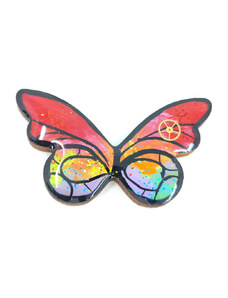 ArtMyWay Brosa LEMN Butterfly Reddish