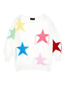 MONNALISA Maxi Star Cotton Pullover