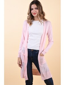 Cardigan Vero Moda Becca Long Knit Barely Pink