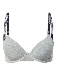 Calvin Klein Underwear Sutien 'Demi' gri amestecat / negru / alb