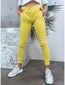 Pantaloni de trening pentru femei se potrivesc galben Dstreet z