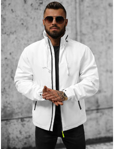 Jachetă softshell bărbați albă OZONEE JS/5M3105/281