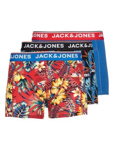 JACK & JONES Boxeri 'Azores' albastru / roșu / negru / alb