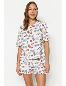 Trendyol imprimate tricotate pijamale Set
