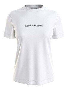 CALVIN KLEIN T-Shirt Institutional Straight Tee J20J221065 YAF bright white