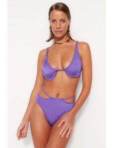 Trendyol Purple Underwire Bikini Top