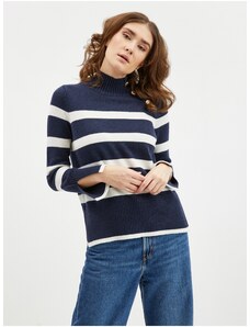 Orsay White-blue ladies striped sweater - Women