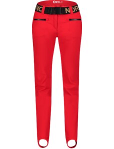 Nordblanc Pantaloni softshell de schi roșii pentru femei FULLCOVER