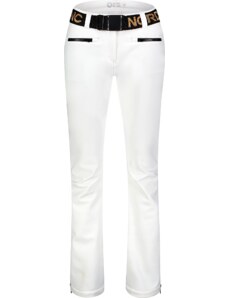 Nordblanc Pantaloni softshell de schi albi pentru femei MELLEABLE