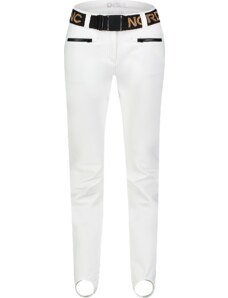 Nordblanc Pantaloni softshell de schi albi pentru femei FULLCOVER